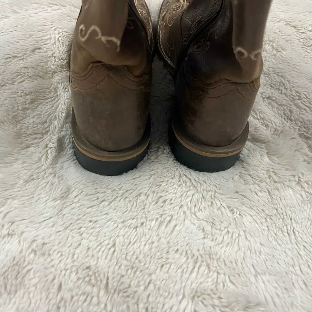 SMOKEY MOUNTAIN BOOTS /youth✨12.5regular✨Embroidered Brown Cowboy Boots. Unisex
